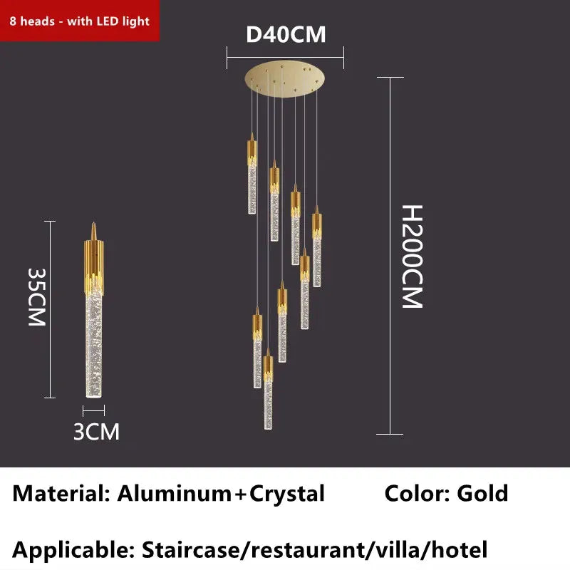 Afralia™ Crystal LED Ceiling Chandelier for Luxury Home Décor