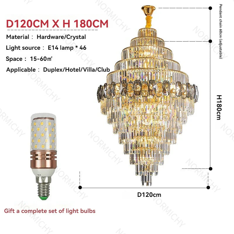 Afralia™ Crystal Chandelier for Elegant Living Spaces