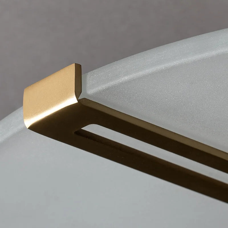 Afralia™ Marble Ceiling Light Brass Finish Bedroom Decor Led Ceiling Lamp