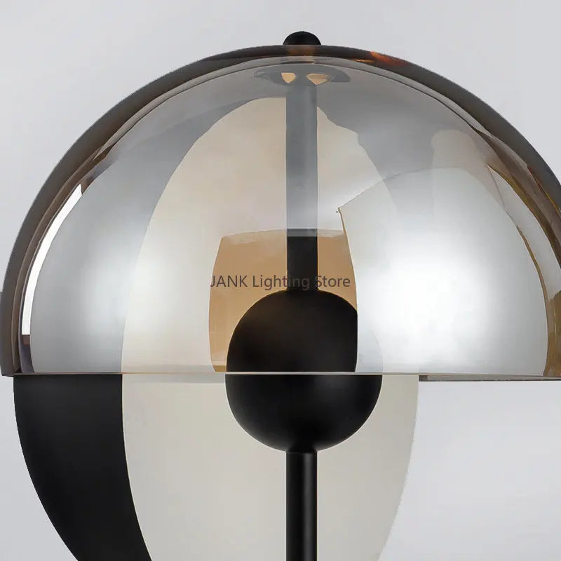 Afralia™ Glass Hemisphere LED Floor Lamp for Bedroom Living Room, High-end Decor Lighting