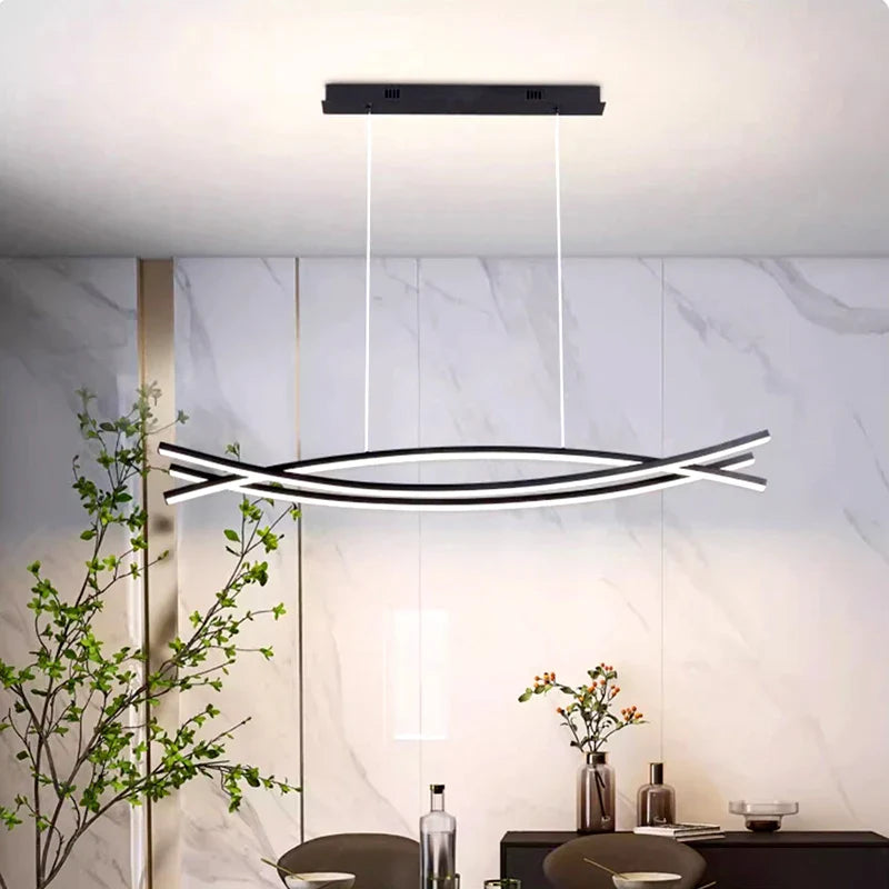 Afralia™ Modern Pendant Chandeliers for Indoor Dining Room and Living Room Lighting