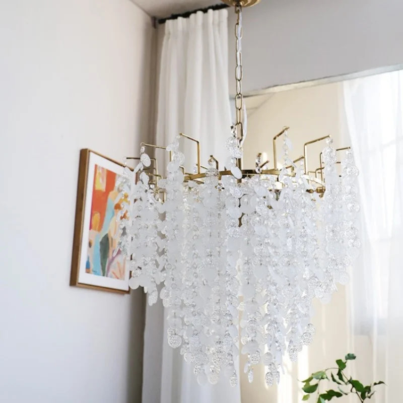 Afralia™ Crystal Chandelier: Luxury LED Lighting for Bedroom, Girl Room.