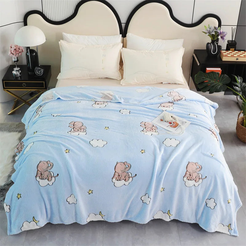 Afralia™ Snowflake Velvet Sofa Cover: Soft Jacquard Flannel Blanket for Spring & Autumn