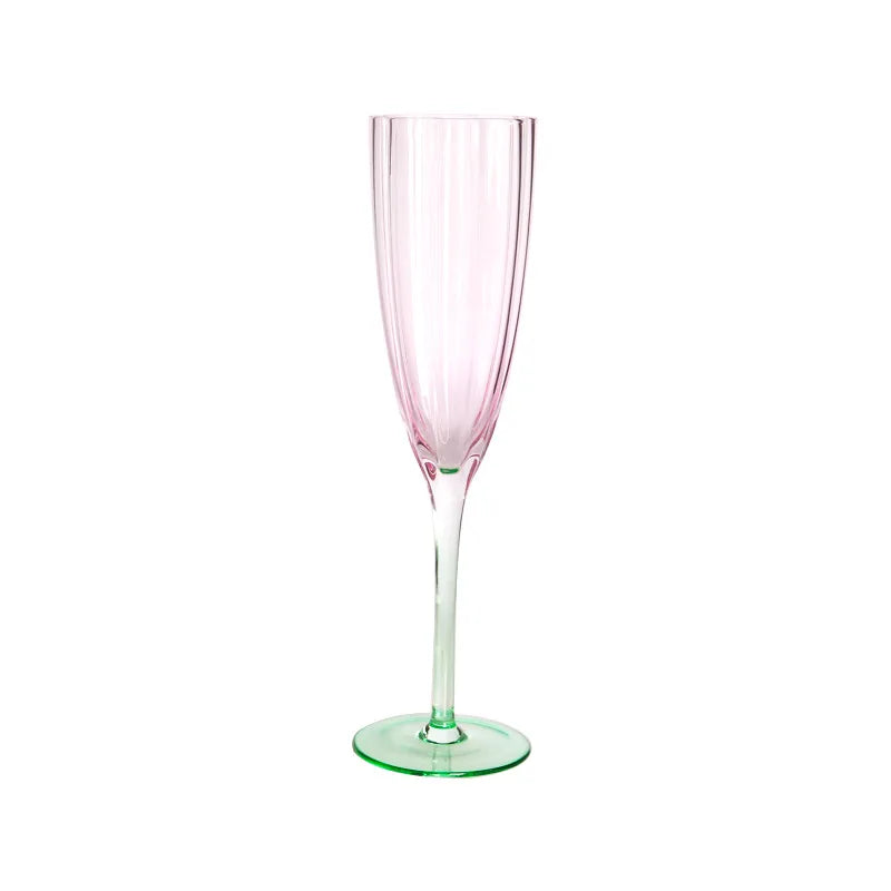 Afralia™ Petal Veins Goblet: Elegant Art Red Wine Champagne Glass for Family Restaurant & Holiday.