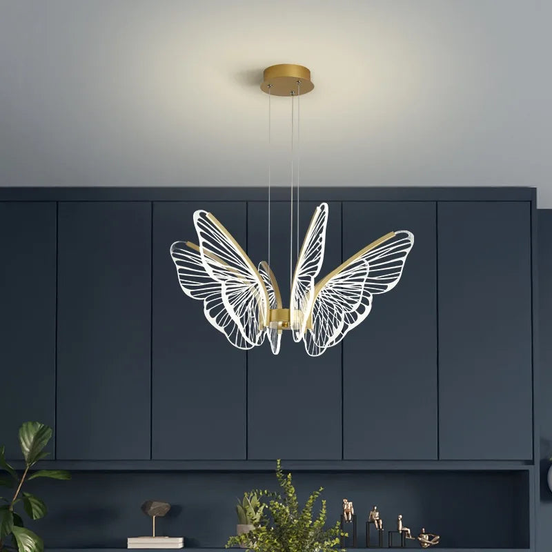 Modern Afralia™ LED Butterfly Chandelier: Elegant Lighting Fixture for Home Decor and Ambiance