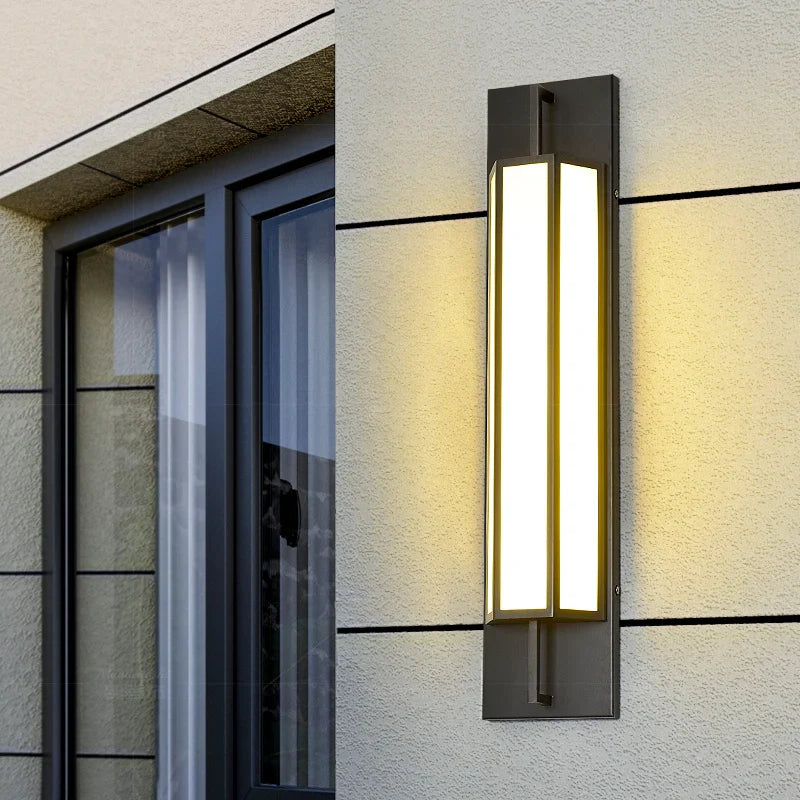 Afralia™ Outdoor Stainless Steel LED Wall Lamp IP65 Garden Sconce Light