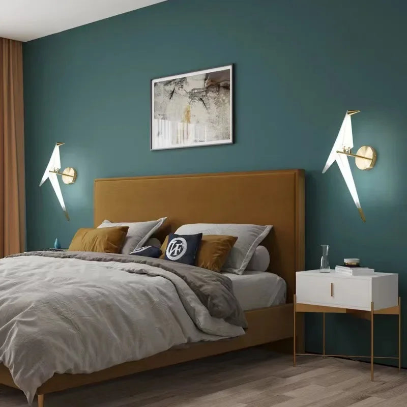 Afralia™ Parrot Wall Lamp Sconce Light for Bedroom, Study, Foyer
