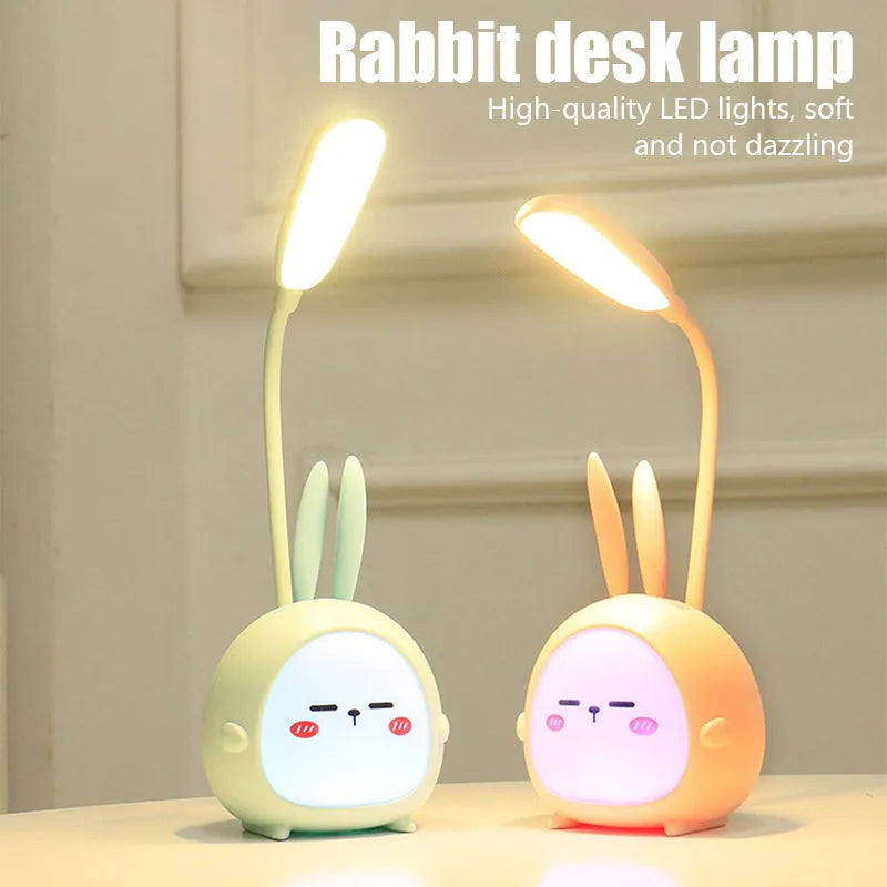 Afralia™ Cartoon LED Desk Lamp: Cute & Colorful Eye-Protective Night Light