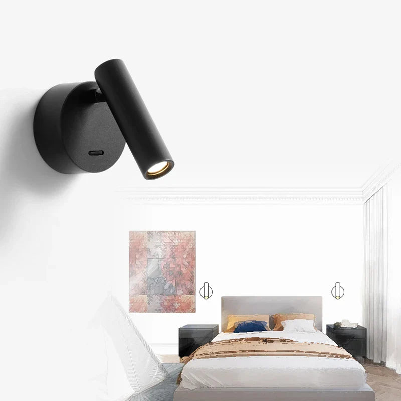 Afralia™ Minimalist LED Wall Lamp: Adjustable Rotation and Folding for Bedroom, Living Room Decoration