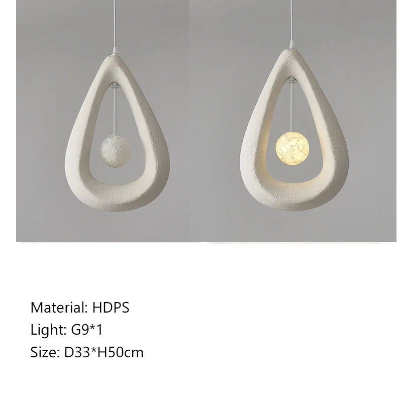 Afralia™ Nordic Wabi Sabi Pendant Lights for Stylish Dining Room and Bedroom Decor