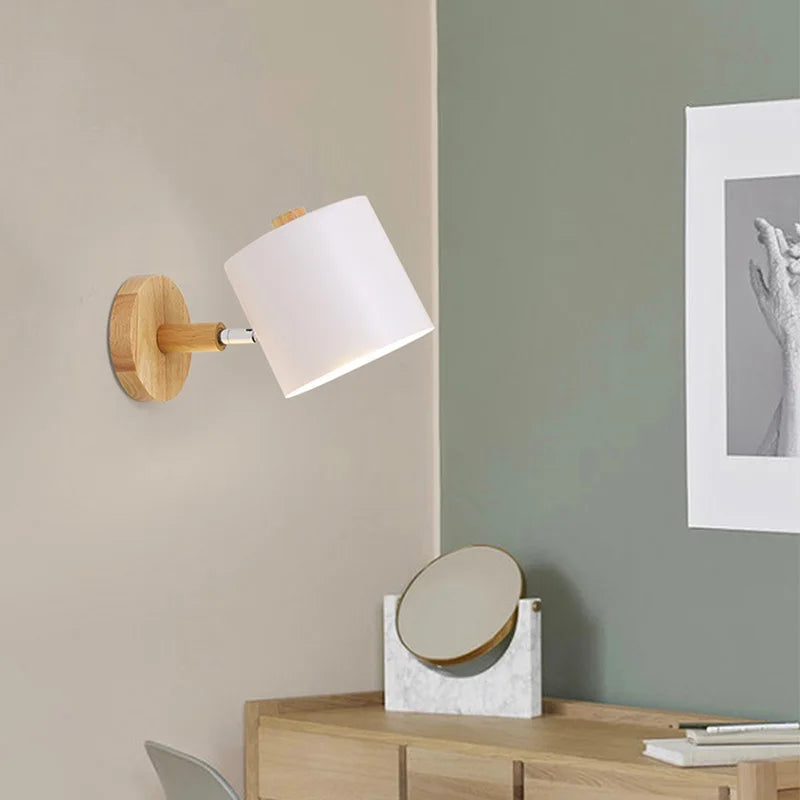 Afralia™ Nordic Iron Wall Lamp Single Head Sconce for Bedroom and Living Room