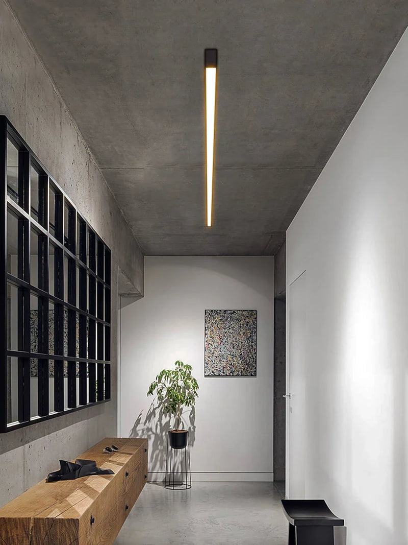 Afralia™ Linear LED Ceiling Light for Living Room Bedroom Aisle Balcony Dining Minimalist Lustre