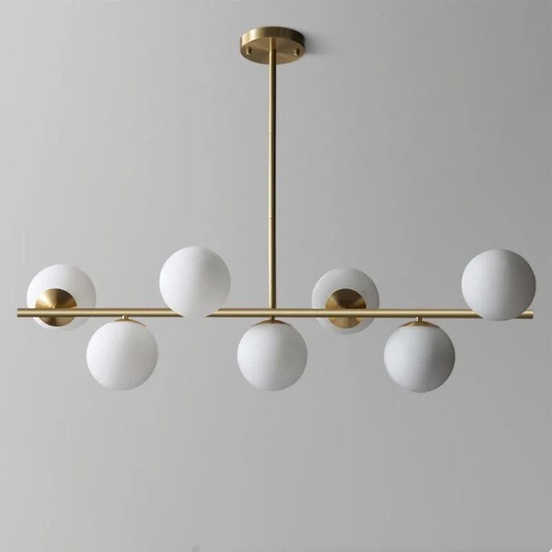 Afralia™ Glass Ball Chandeliers LED Pendant Lights for Home Decor