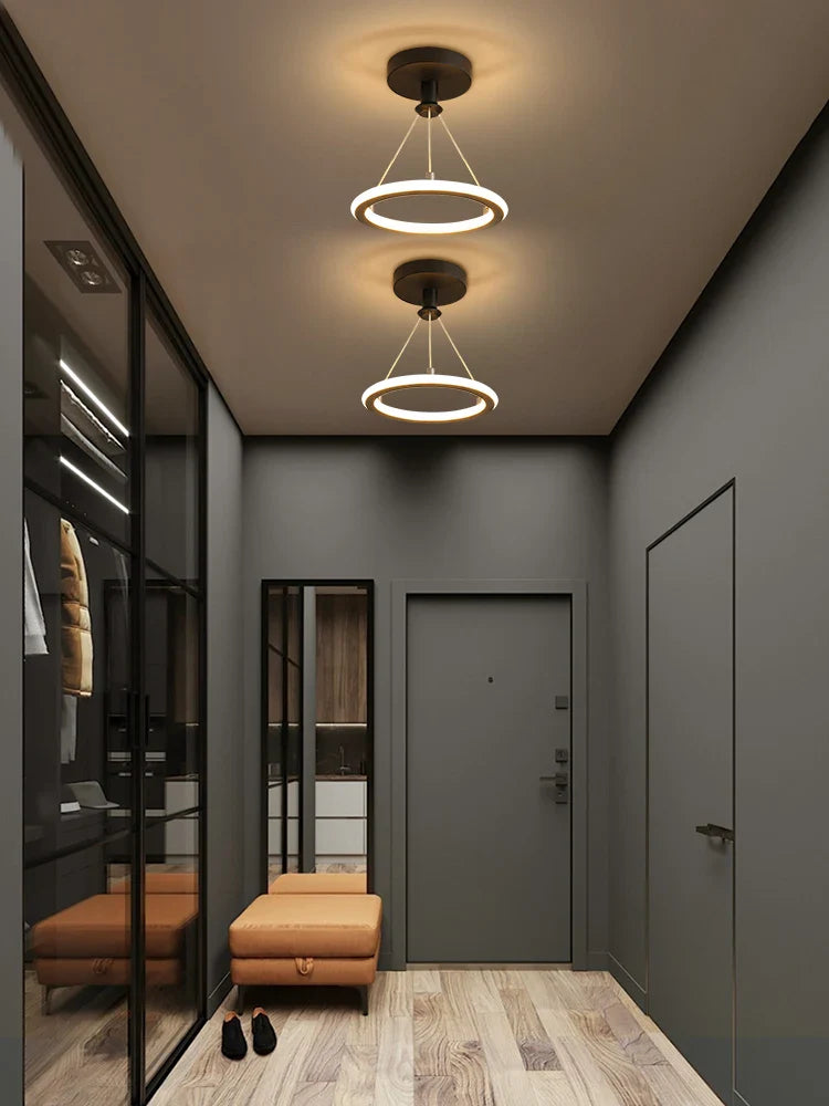 Afralia™ LED Chandeliers for Modern Indoor Lighting in Aisle, Bedroom, Living Room