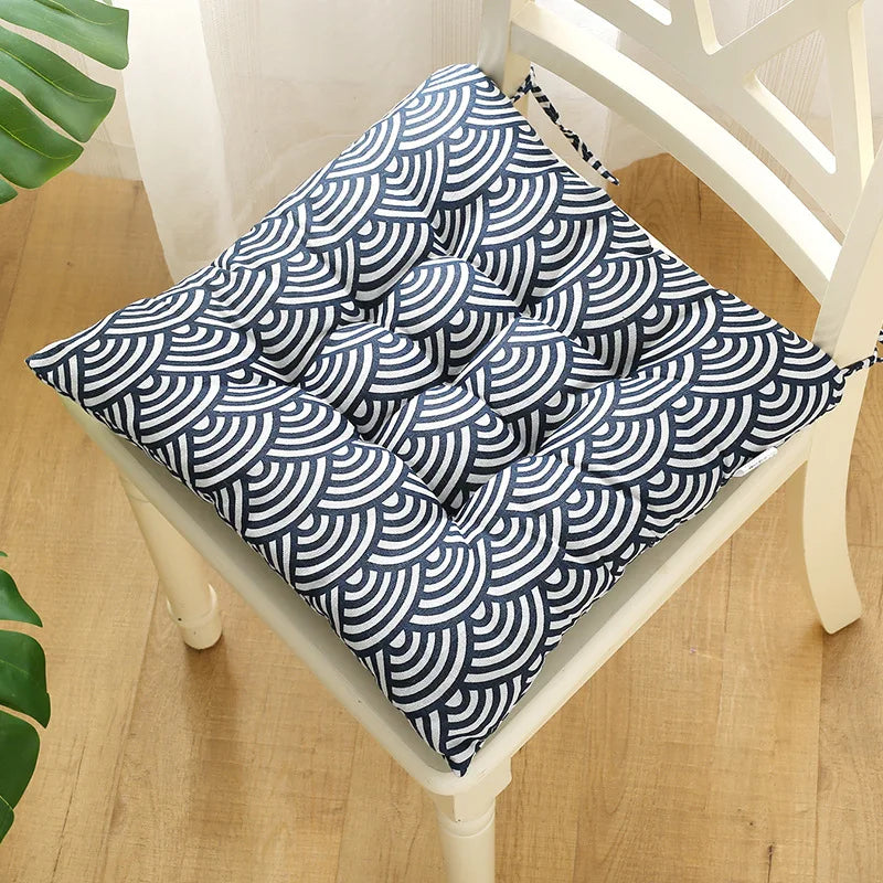 Afralia™ Square Cotton Upholstery Chair Cushion for Office, Home, Car, Garden, or Lounge