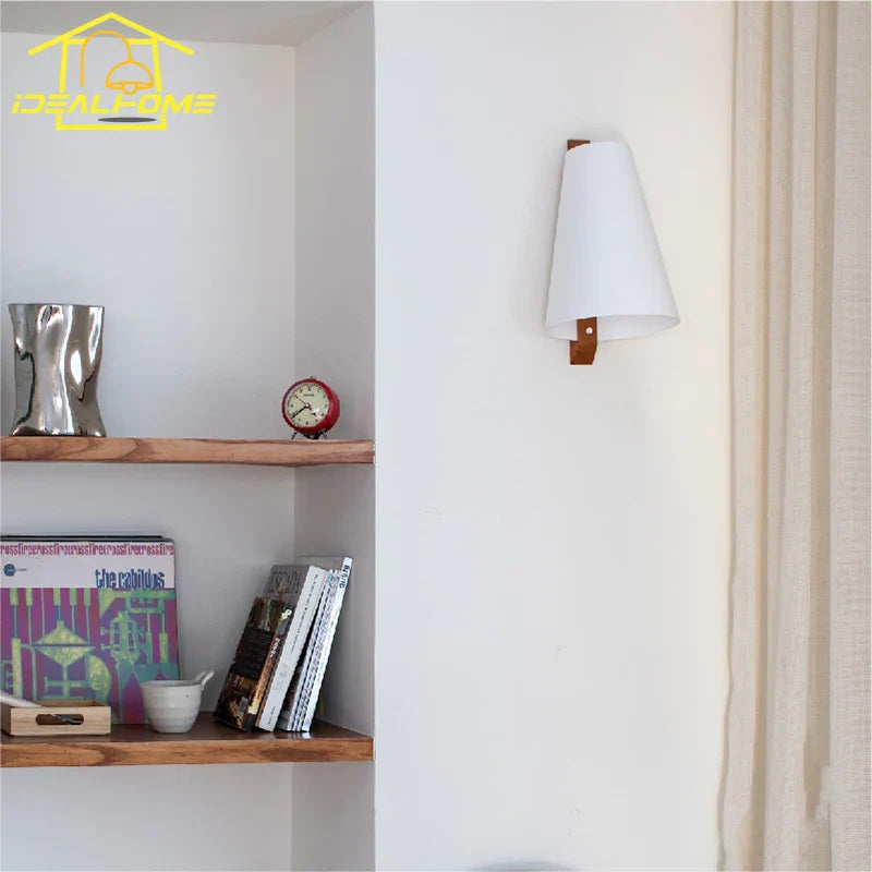 Afralia™ White Horse LED Wall Lamp for Living Room Bedroom Study Background
