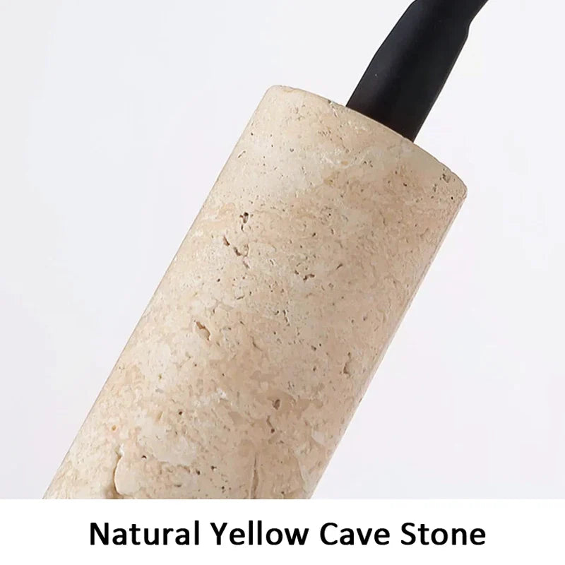 Afralia™ Yellow Stone Marble Wall Lamp Sconce LED G9 - Nordic Design