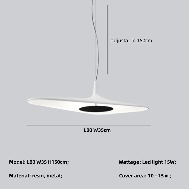 Afralia™ Nordic LED Pendant Lights: Modern Resin Droplight for Home Decor and Dining Room