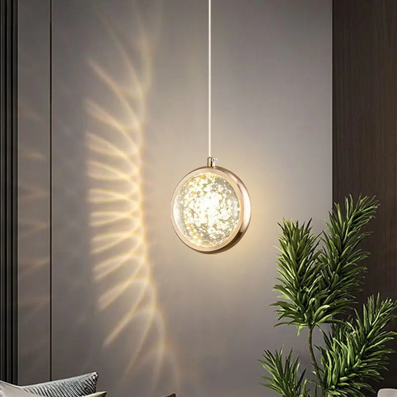 Afralia™ Crystal Ball Chandelier - Luxury Pendant Light for Bedroom and Living Room