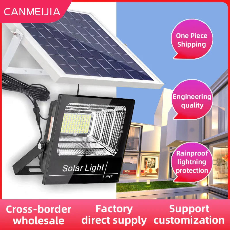 Afralia™ Solar LED Floodlight: Waterproof Solar Panel Spotlight for Outdoor Wall Garden Lighting