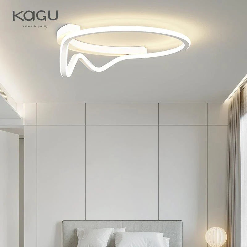 Afralia™ Geometry Round LED Ceiling Light for Home Decor