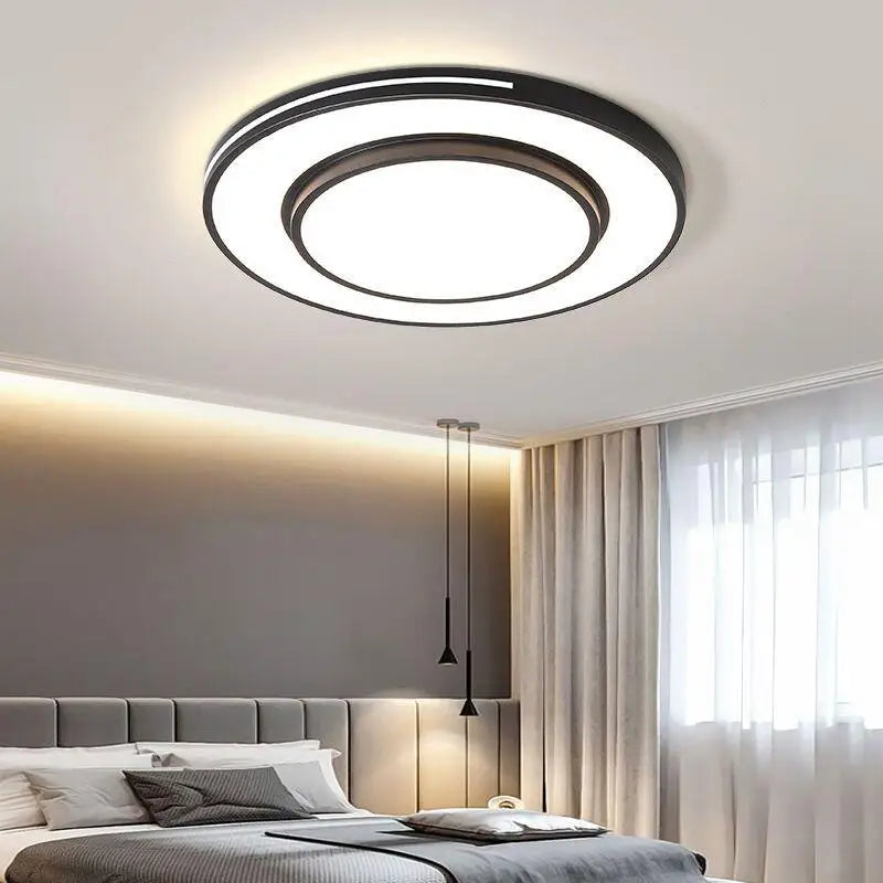 Afralia™ Modern LED Ceiling Chandelier for Dining Room & Living Room