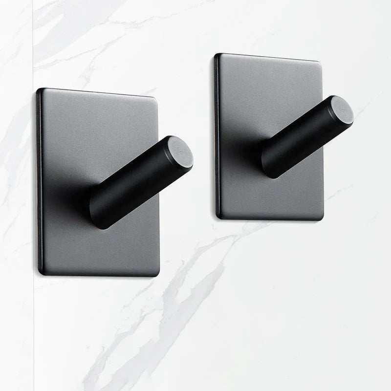 Afralia™ Stainless Steel Wall Hook for Bathroom and Kitchen - Black Robe Hook