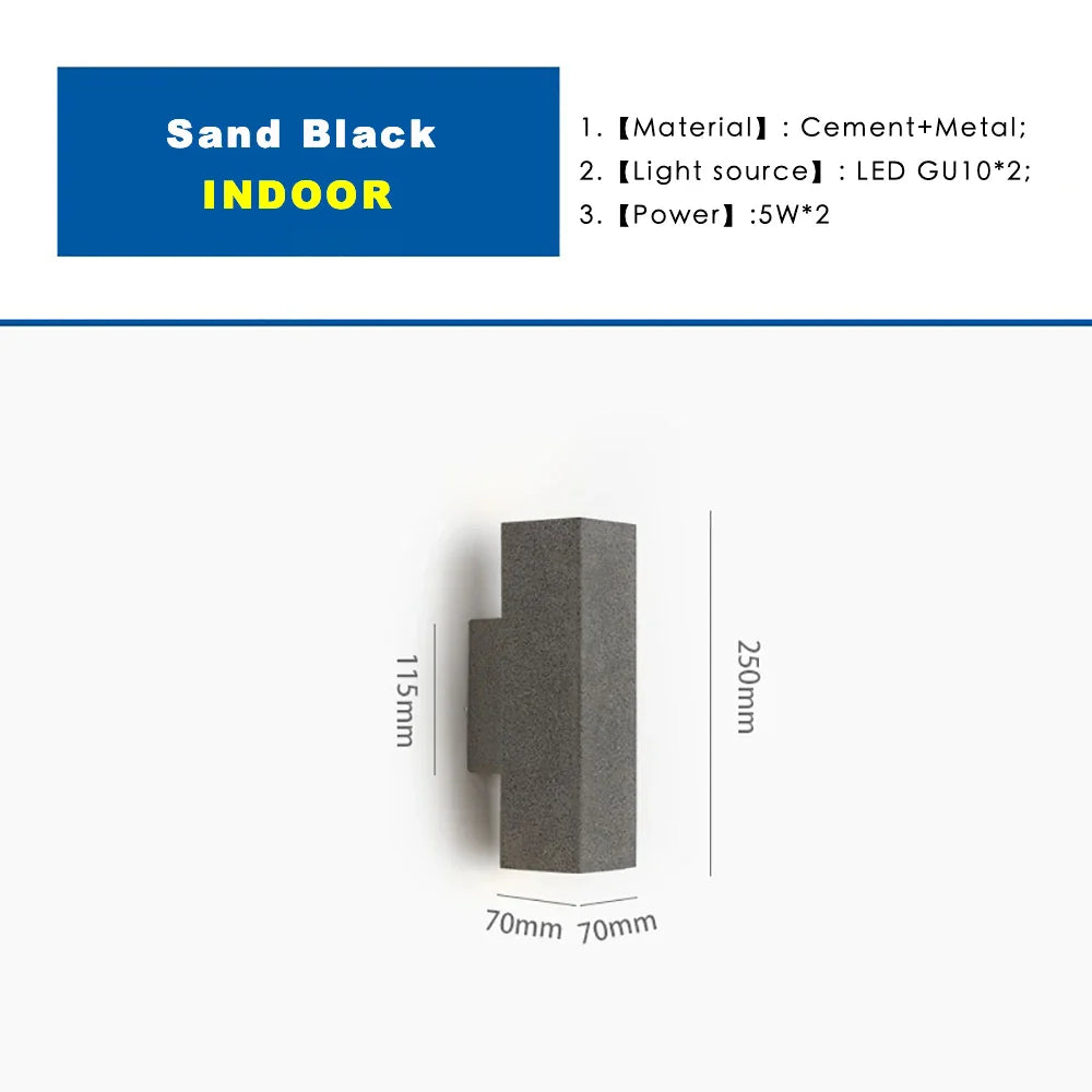 Afralia™ Terrazzo Wall Lamp | Double Side Up/Down Outdoor Light - IP65 Waterproof