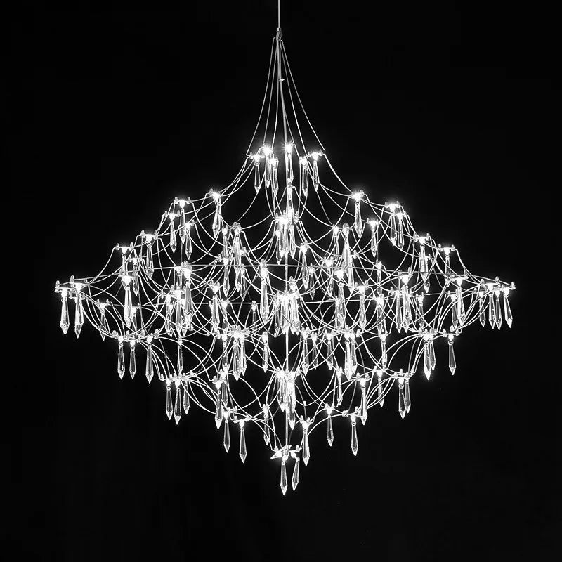 Afralia™ Firefly Crystal Chandelier Modern Suspension Design for Living/Dining/Bedroom