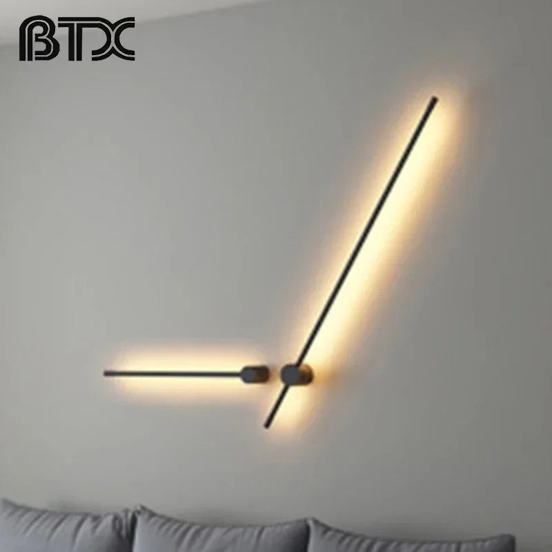 Afralia™ Nordic Iron Wall Light: Modern Home Bedside Lamp for Living Room, Aisle, or Staircase