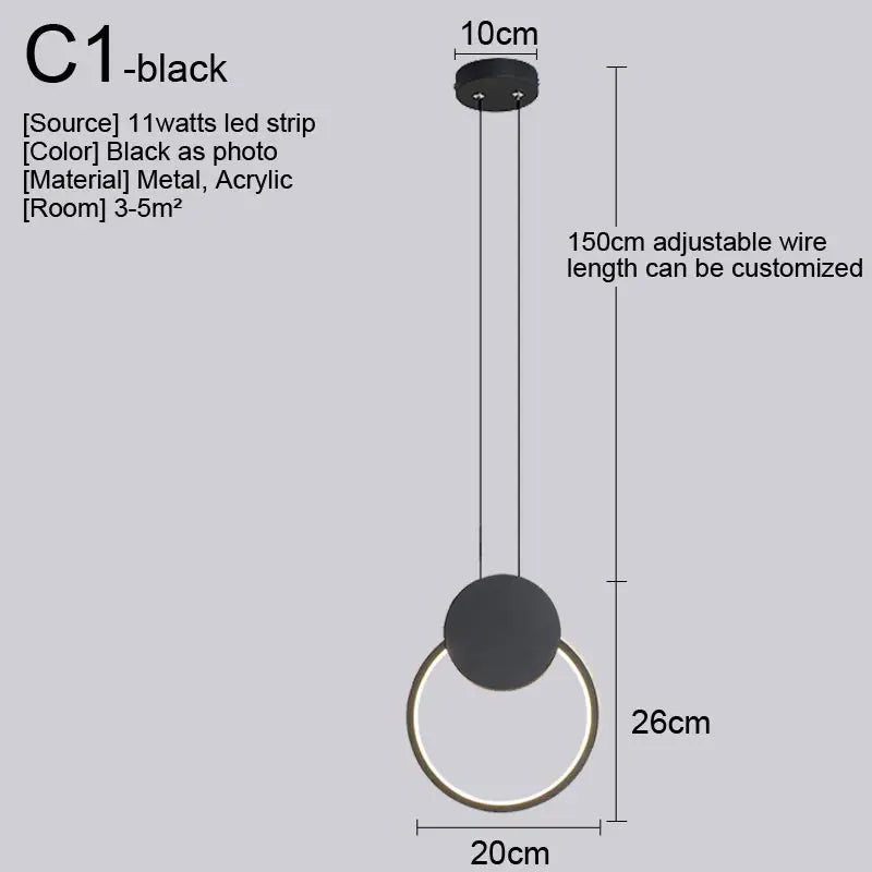 Afralia™ Nordic LED Pendant Light Fixture for Indoor Lighting in Living Room, Kitchen, Dining