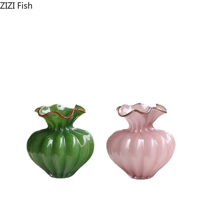 Afralia™ Floral Bud Glass Vase Hydroponics Plant Pot for Room Aesthetic Decor