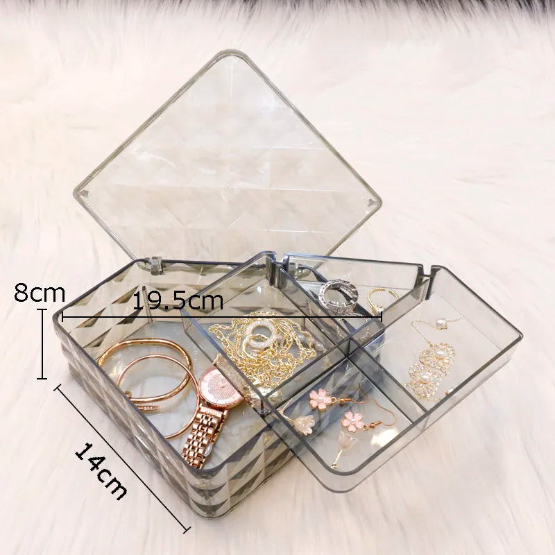 Afralia™ Elegant Jewelry Boxes and Cosmetic Jars - Plastic Storage Containers