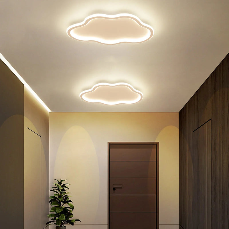 Afralia™ White Cloud LED Ceiling Lamp for Kids' Room - Modern Bedroom Lighting