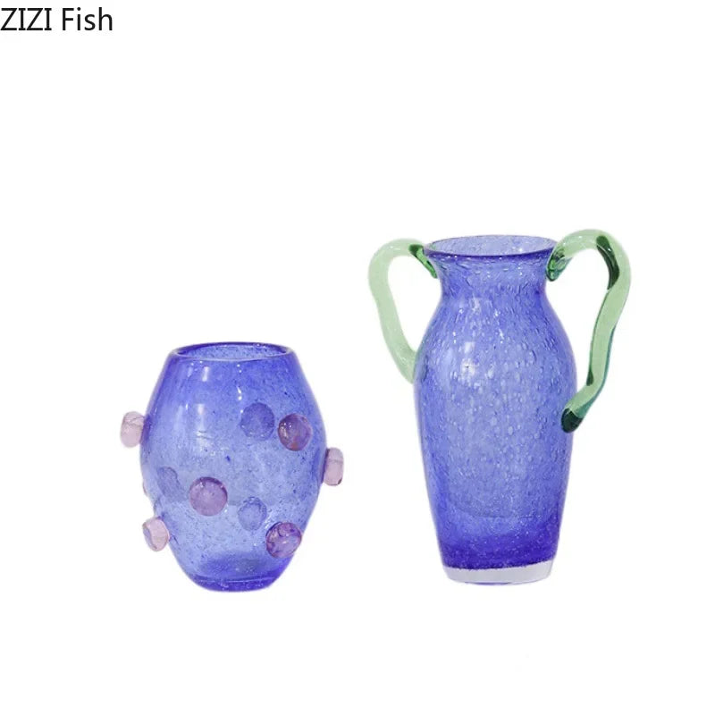 Afralia™ Creative Bubble Glass Vase Hydroponics Desk Decoration Artificial Flowers Room Decor