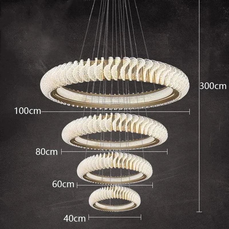 Afralia™ Crystal Chandelier: Elegant Living & Dining Room Pendant Lighting