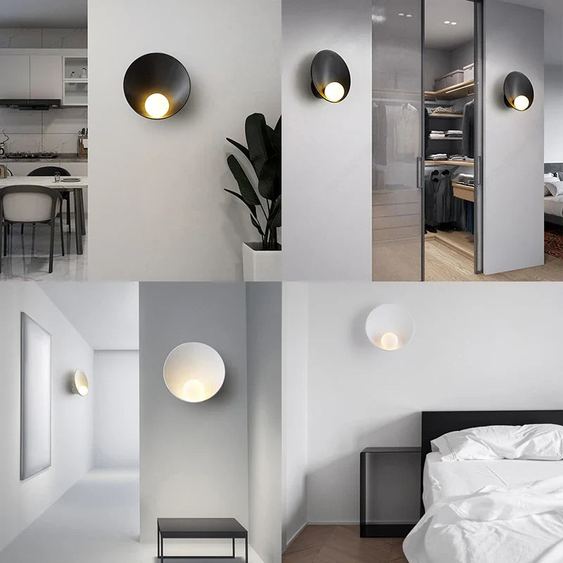Afralia™ Shell LED Wall Sconces for Living Room Bedroom Home Decor Lighting