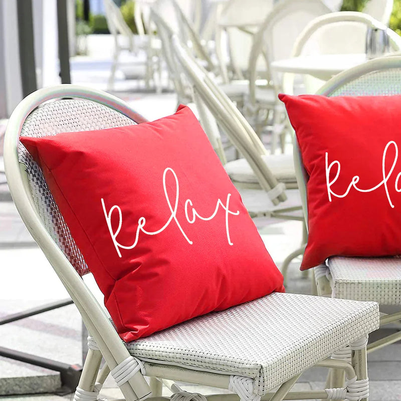 Afralia™ Outdoor Waterproof Cushion Cover Set - Summer Pool & Garden Decor