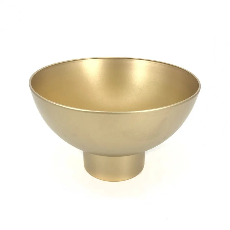 Afralia™ Tall Orchid Flowerpot Vase Golden Metal Balcony Decor Arrangement