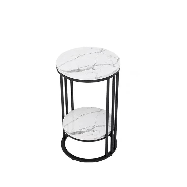 Afralia™ Metal Round Side Table: Minimalist Nordic Design for Living Room