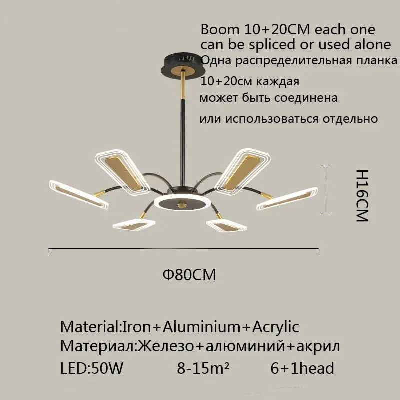 Afralia™ Gold Crystal LED Chandelier for Living Room, Dining, Kitchen - Modern Luxury Style