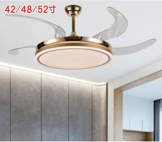 Afralia™ LED Fan Lamp: Modern Invisible Ceiling Chandelier for Living Room, Bedroom & Dining Room