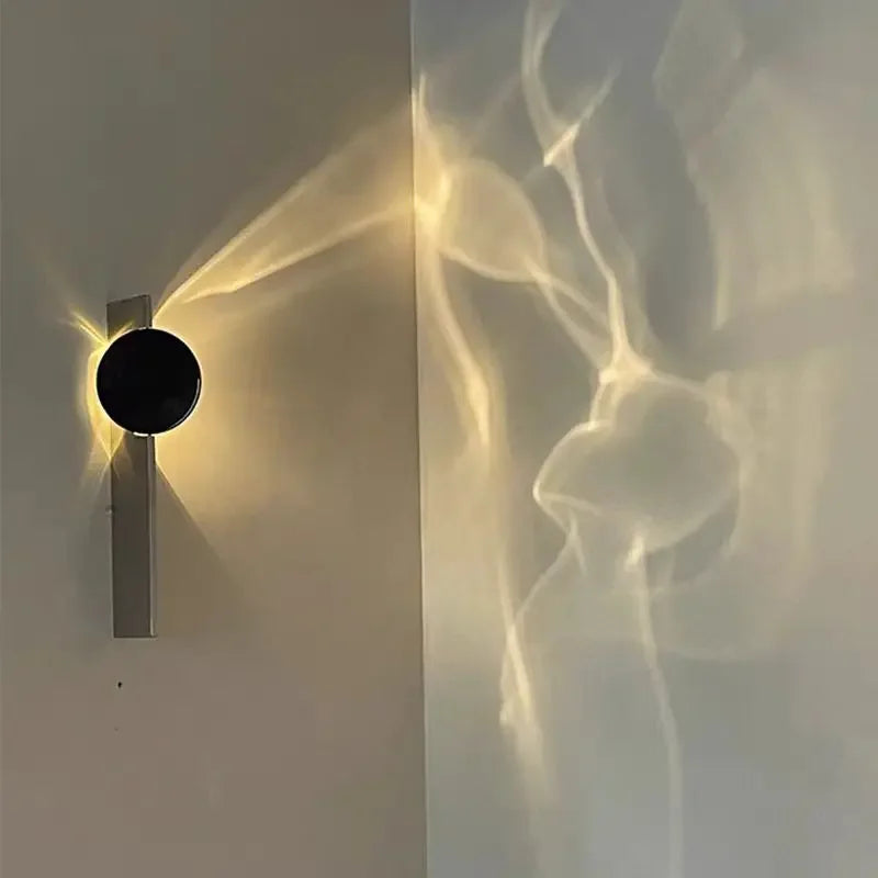 Afralia™ Stainless Steel Rotating LED Wall Sconce Lamp for Living Room and Aisle Decor