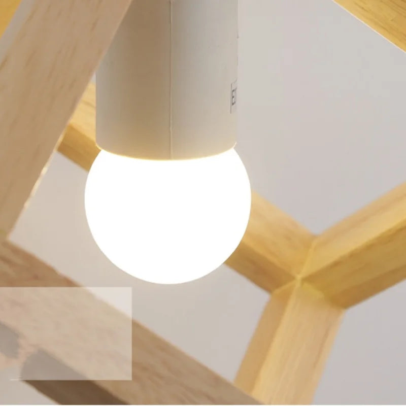 Afralia™ Wood Cube LED Wall Lamp - Modern Nordic Design for Home Decor