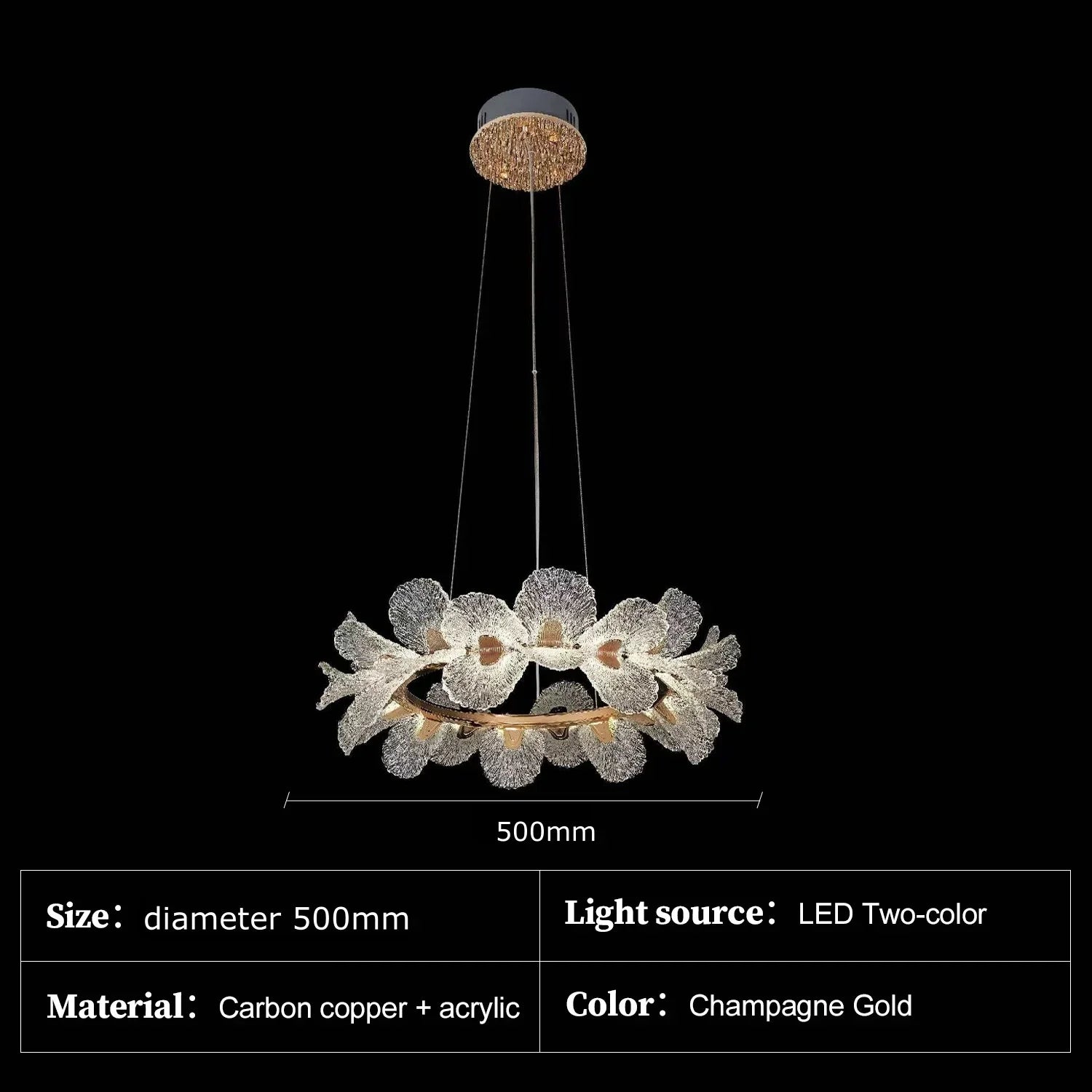 Afralia™ Acrylic Petal LED Pendant Light for Dining Room - Luxury Home Decor