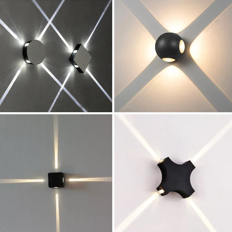 Afralia™ LED Starlight Wall Lamp for Garden Yard, KTV, Club, Corridor, Bar, and Home