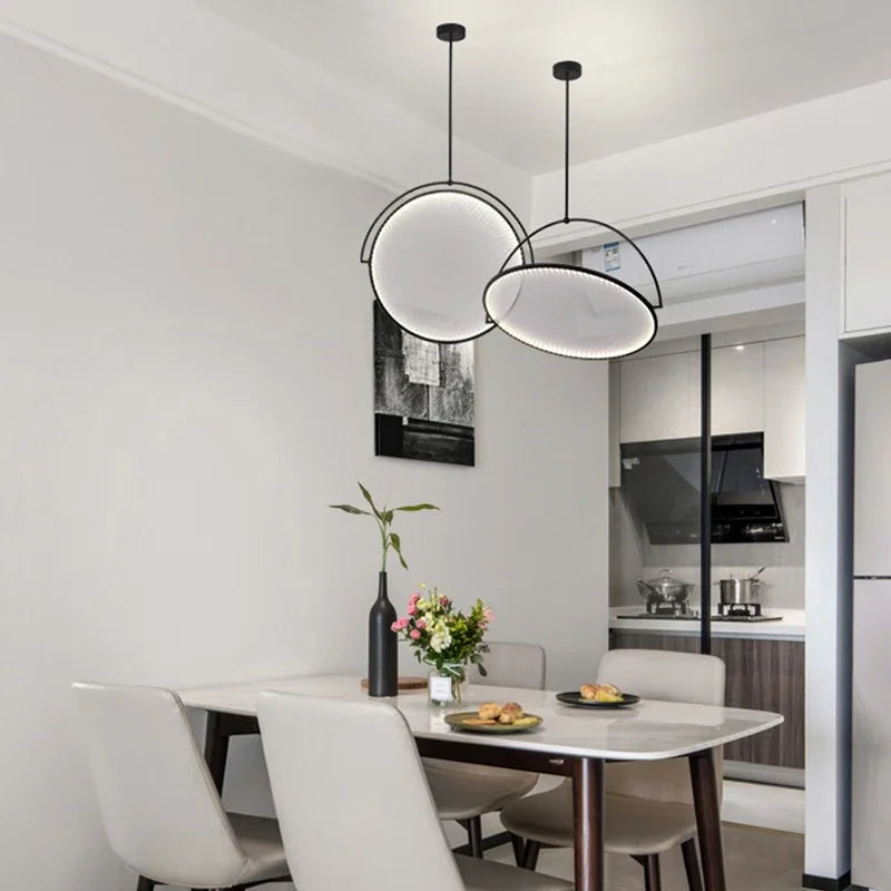 Afralia™ Italian Style LED Pendant Light for Modern Living Room, Restaurant, and Bar Counter