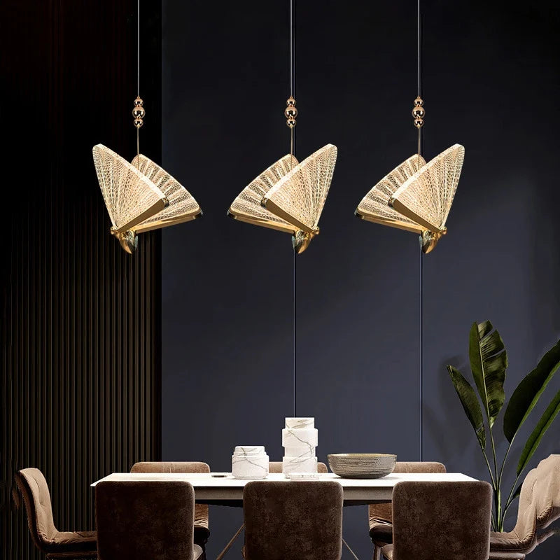 Afralia™ Butterfly Pendant Lamps: Modern Luxury Lighting Fixtures for Staircase, Bedroom, and Aisle