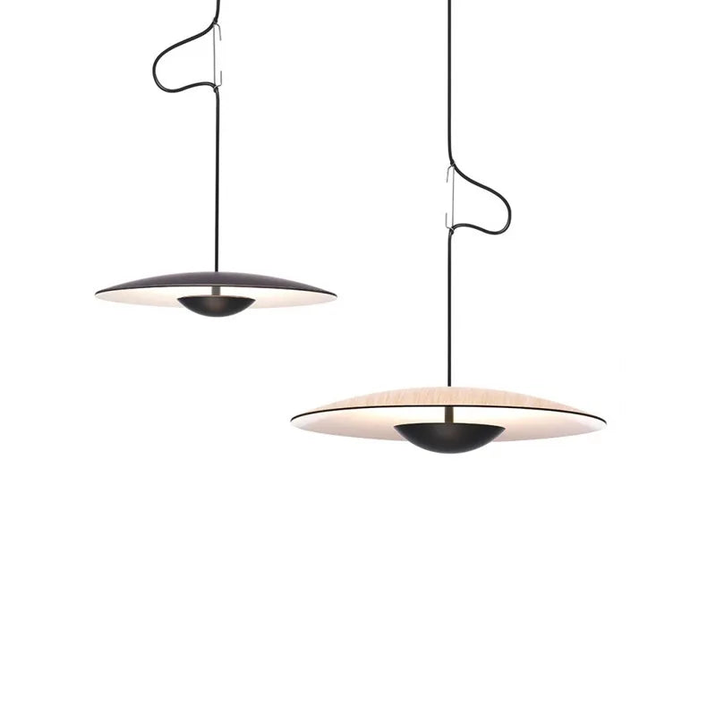 Afralia™ Modern LED Round Pendant Light for Kitchen Dining Bedroom Chandeliers