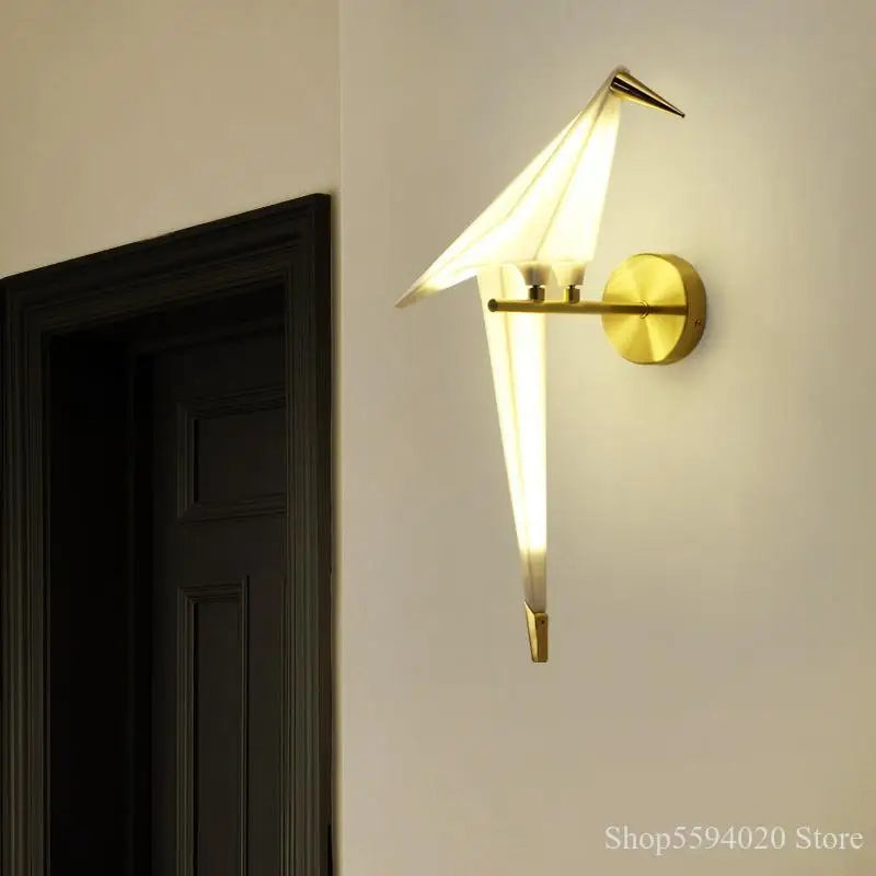Afralia™ Little Bird LED Wall Lamp: Modern Nordic Style Bedroom Living Room Sconce